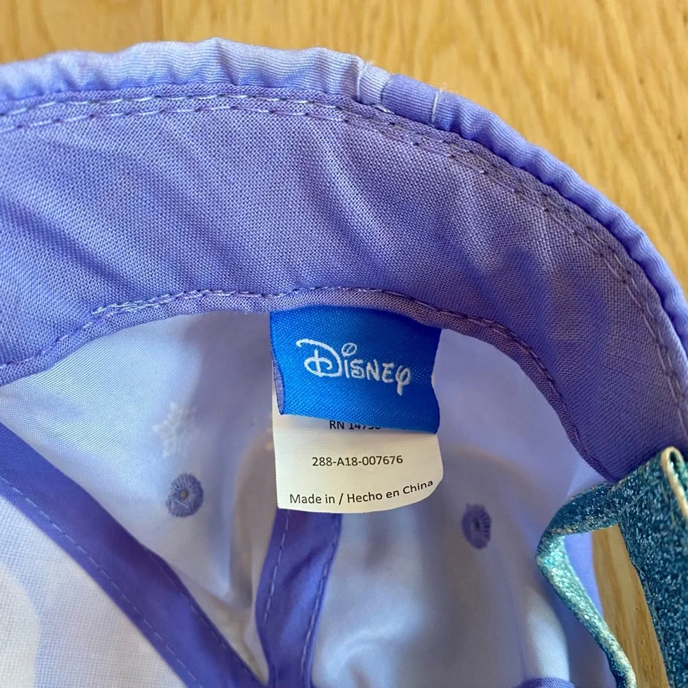 Disney Frozen Elsa Purple and Blue with Glitter Adjustable Fit Baseball Hat ❄️